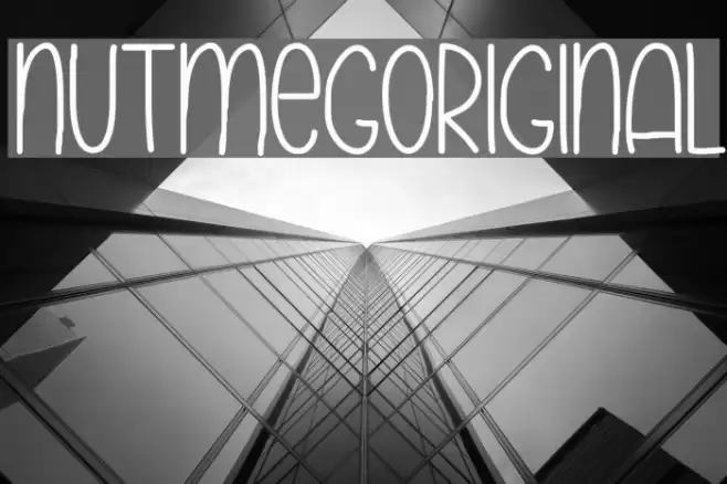 NutmegOriginal Font examples