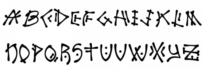 Nutty Captain フォント 大文字