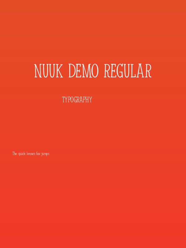 Nuuk DEMO Regular Poster