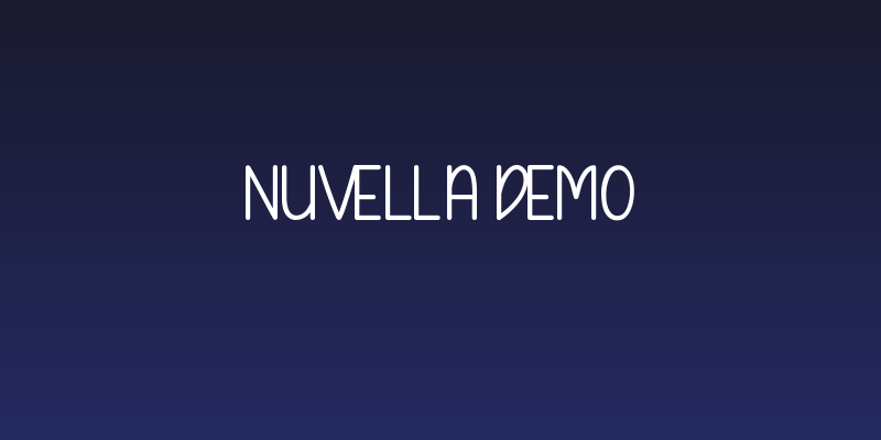 Nuvella Demo Social Header