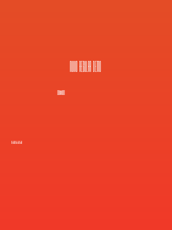 Nuvio Regular Demo Poster
