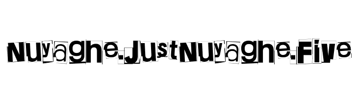 Nuyaghe. Just Nuyaghe. Five  font caratteri gratis