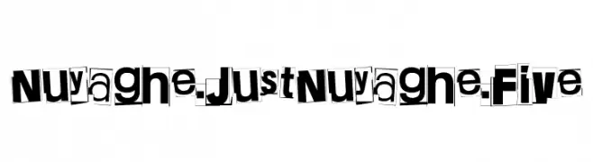 Nuyaghe. Just Nuyaghe. Five  Frei Schriftart Herunterladen
