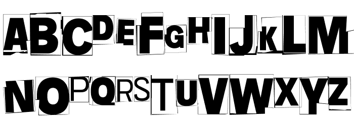 Nuyaghe. Just Nuyaghe. Five Font UPPERCASE