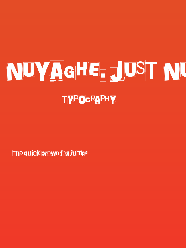 Nuyaghe. Just Nuyaghe. Five Poster