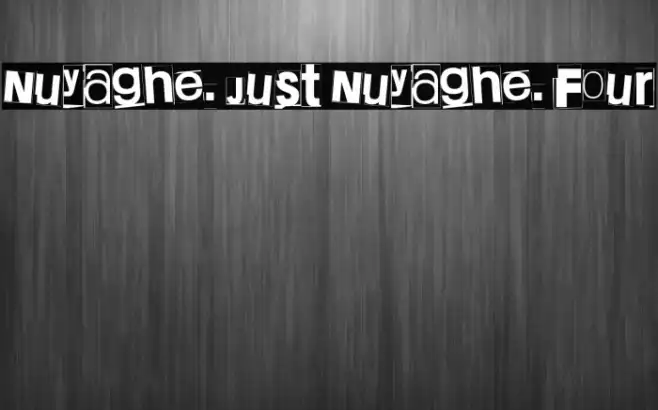 Nuyaghe. Just Nuyaghe. Four Example 2
