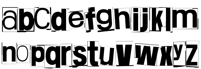 Nuyaghe. Just Nuyaghe. Four Font LOWERCASE