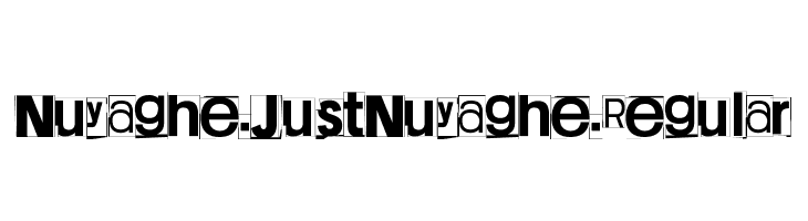Nuyaghe. Just Nuyaghe. Regular  Descarca Fonturi Gratis