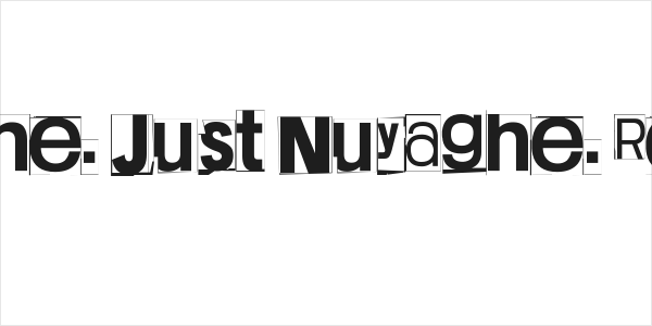 Nuyaghe. Just Nuyaghe. Regular Logo