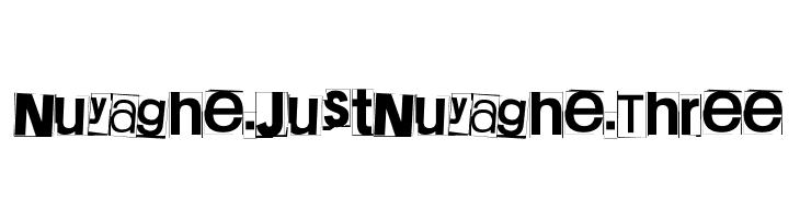 Nuyaghe. Just Nuyaghe. Three  Frei Schriftart Herunterladen