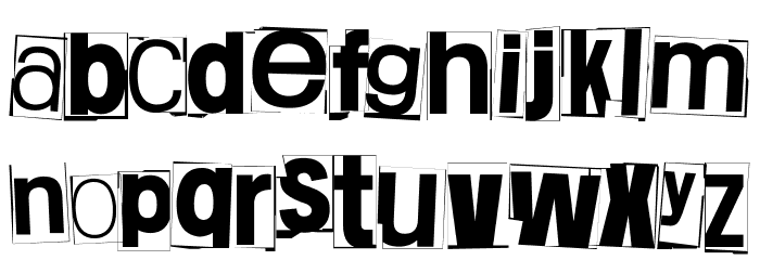 Nuyaghe. Just Nuyaghe. Three Font LOWERCASE