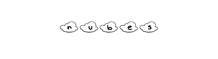 nubes  Free Fonts Download
