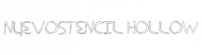 nuevostencil hollow  Fuentes Gratis Descargar