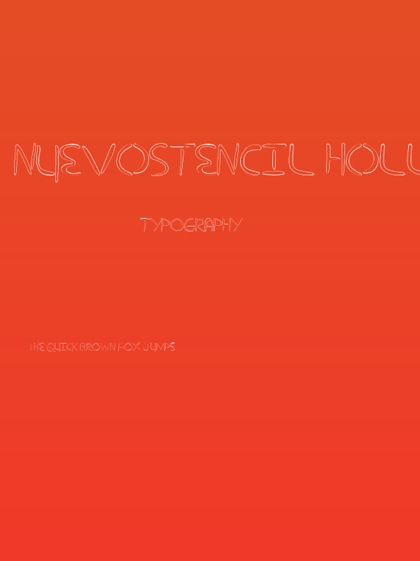 nuevostencil hollow Poster