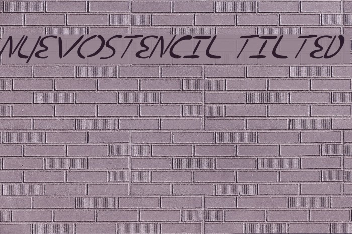 nuevostencil tilted Example 1