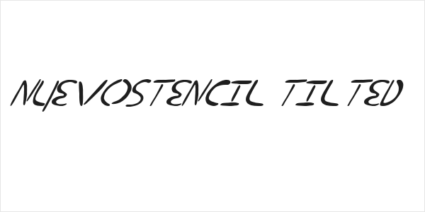 nuevostencil tilted Logo