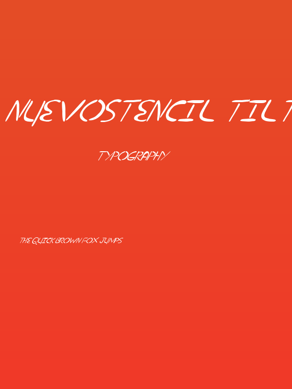 nuevostencil tilted Poster