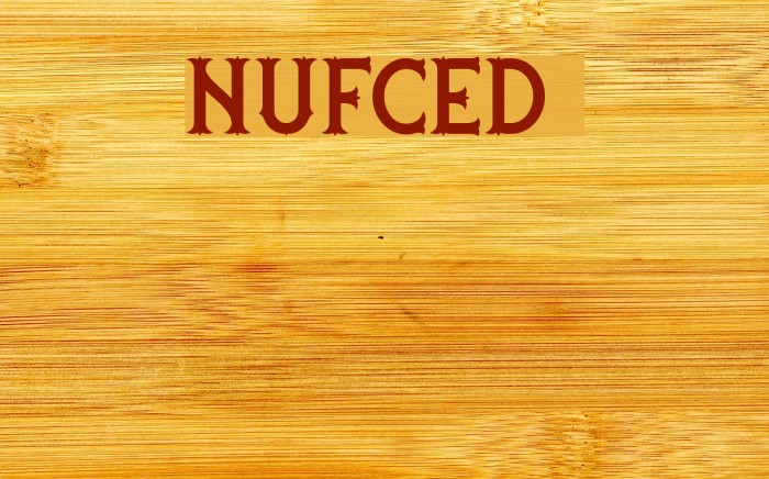 nufced DEMO Font examples
