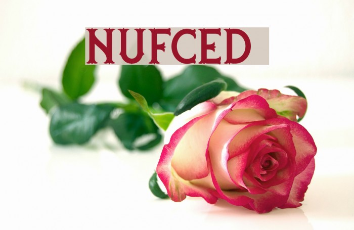 nufced DEMO Font examples