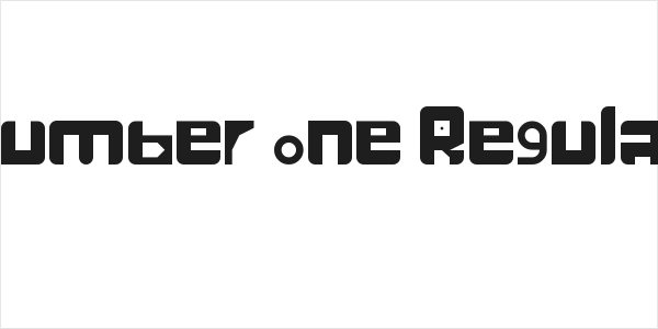 number one Regular Logo