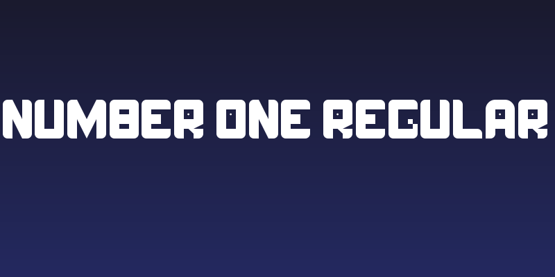 number one Regular Social Header