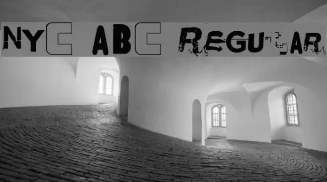 NYC ABC Regular Font examples
