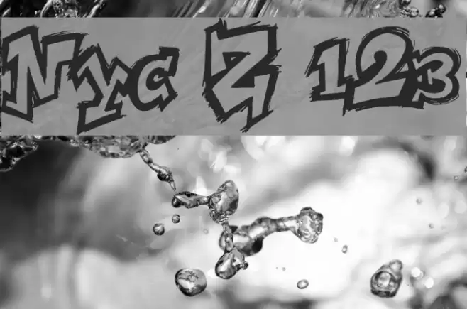 NYC Zone 123 Font examples
