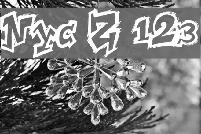 NYC Zone 123 Font examples