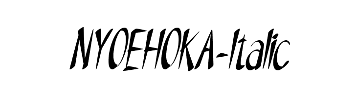 NYOEHOKA-Italic Fuentes