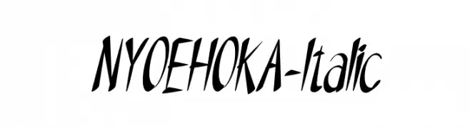NYOEHOKA-Italic  Descarca Fonturi Gratis