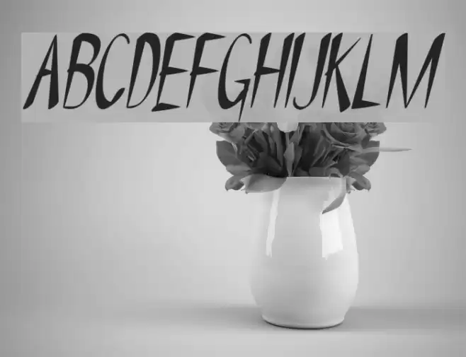 NYOEHOKA-Italic Font examples