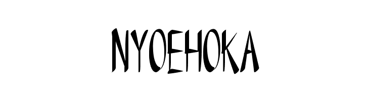NYOEHOKA  les polices de caractères gratuit tlcharger