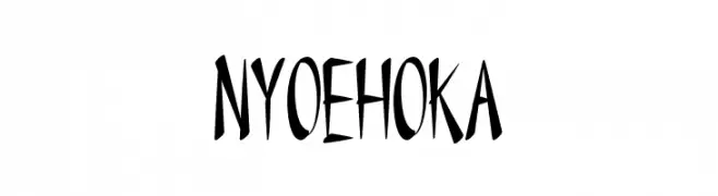 NYOEHOKA  Descarca Fonturi Gratis