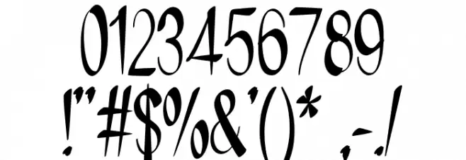 NYOEHOKA Font OTHER CHARS