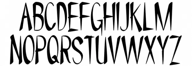 NYOEHOKA フォント 大文字