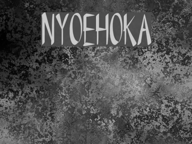 NYOEHOKA Font examples