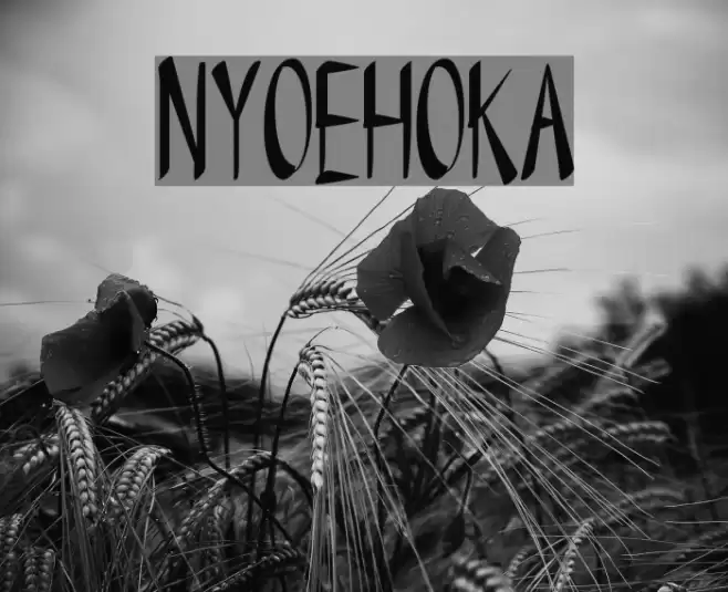 NYOEHOKA Font examples