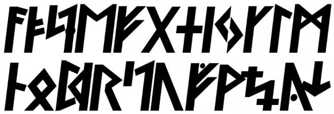 Ny Stormning Svart Kursiv 字体 小写