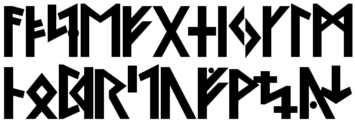 Ny Stormning Svart Font LOWERCASE