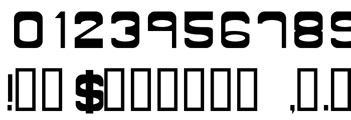 Nyak Squared 1 Font OTHER CHARS