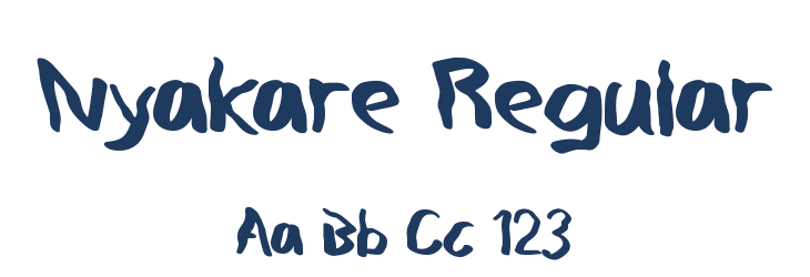 Nyakare Regular Font Preview