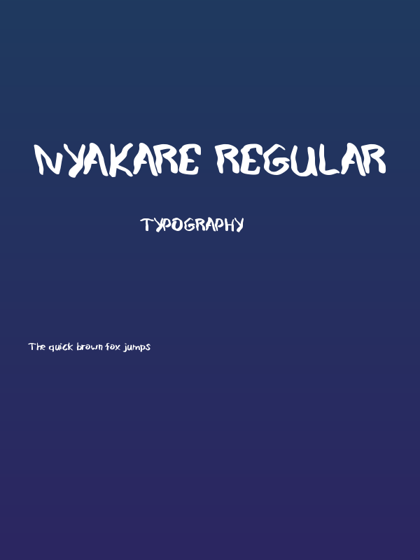 Nyakare Regular Poster