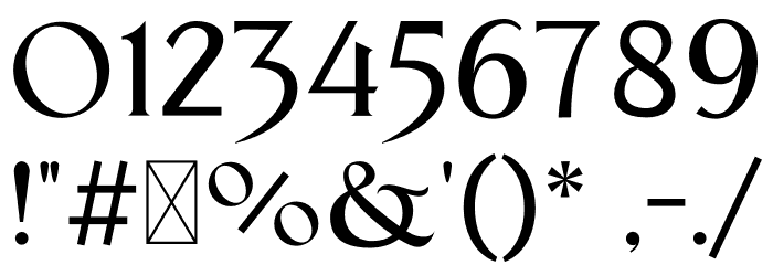 Nyali Demo Font Alte caractere