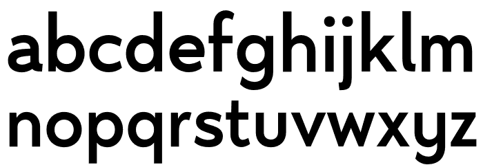 Nyata FTR Regular Font LOWERCASE