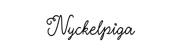 Nyckelpiga  フリーフォントのダウンロード