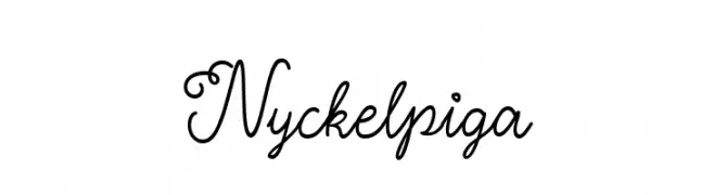 Nyckelpiga  Frei Schriftart Herunterladen