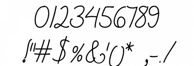 Nyckelpiga Font OTHER CHARS