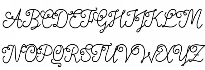 Nyckelpiga 字体 大写