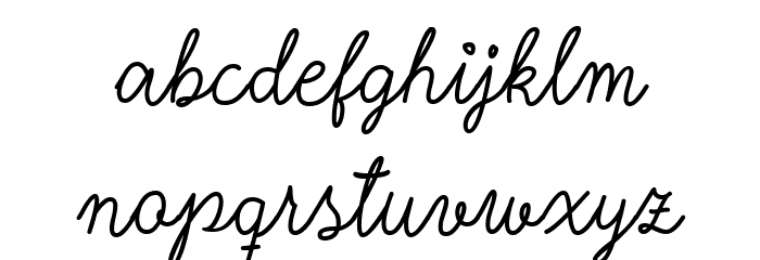 Nyckelpiga Font LOWERCASE