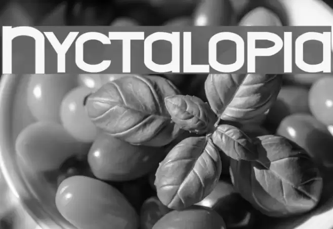 Nyctalopia Font examples